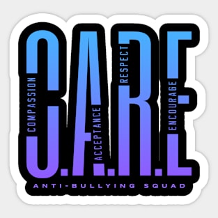 CARE - Compassion. Acceptance. Respect. Encourage. Sticker